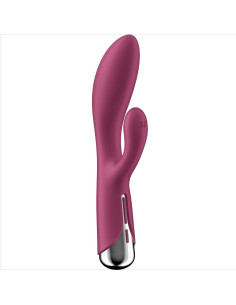 SATISFYER - SPINNING RABBIT 1 CLITORIS ET STIMULATION DU POINT G ROUGE 7 