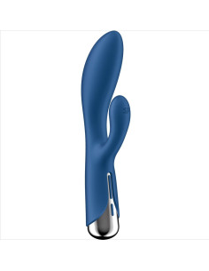 SATISFYER - SPINNING RABBIT 1 STIMOLAZIONE CLITORIDE E PUNTO G BLU 7 