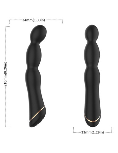 ARMONY - VIBRATORE BAMBU REGOLABILE NERO 4 