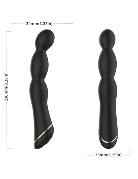 ARMONY - VIBRATORE BAMBU REGOLABILE NERO 4 