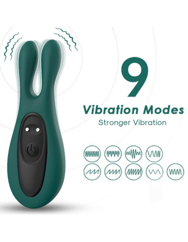 ARMONY - STIMOLATORE E VIBRATORE CONIGLIO VERDE 5 