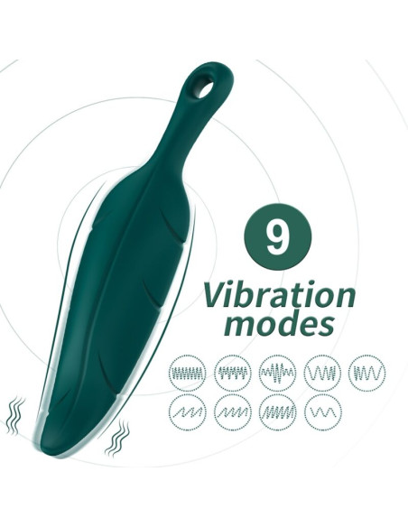 ARMONY - STIMOLATORE E VIBRATORE VERDE FOGLIA 5 