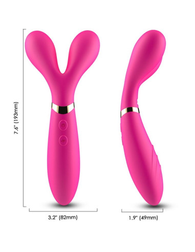 ARMONY - Y-WAND MASSAGE & VIBRATEUR DOUBLE TÊTE FUCHSIA 5 