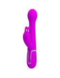 PRETTY LOVE - VIBRATORE DEJON RABBIT 3 IN 1 VIOLA MULTIFUNZIONE 11 