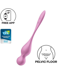 SATISFYER - LOVE BIRDS VIBRATING KEGEL BALLS PINK 6 