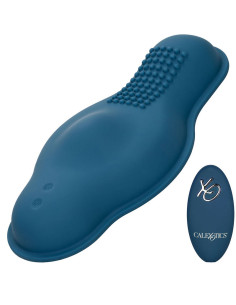 CALEXOTICS - RIDER MASSAGER DOUBLE MOTEUR TÉLÉCOMMANDE BLEU 18 