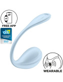 SATISFYER - STIMOLATORE PUNTO G PETALE LISCIO SKY BLUE APP GRATUITA 6 