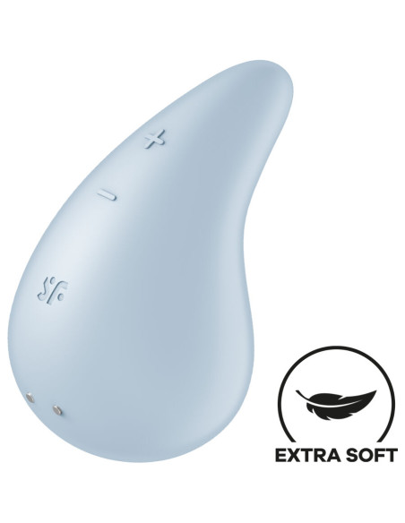 SATISFYER - VIBRATEUR DEW DROP LAY-ON BLEU 5 