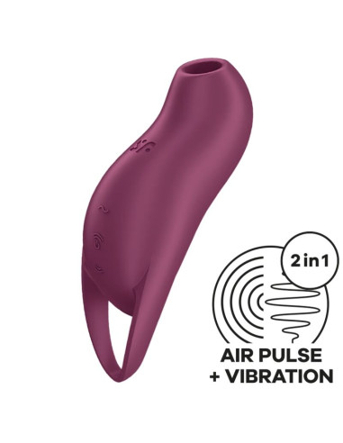 SATISFYER - POCKET PRO 1 CLITORIS STIMULATOR GARNET 5 