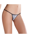 PASSION - EROTIC LINE WHITE THONG ONE SIZE ANIMAL PRINT 2 