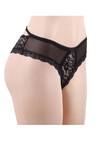 QUEEN LINGERIE - FLORAL LACE PANTIES S/M 4 