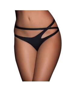 QUEEN LINGERIE - CULOTTE DOUBLE BRETELLES CROISÉES S/M 2 