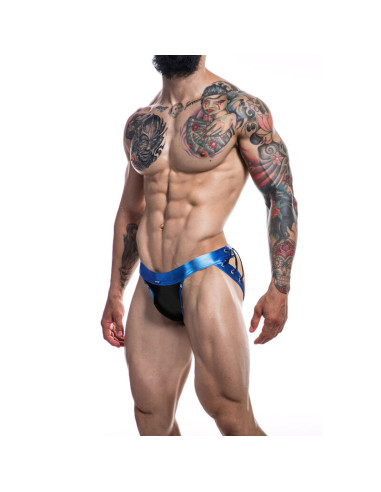 CUT4MEN - JOCKSTRAP DESIRE IN PELLE BLU XL 5 