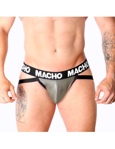 MACHO - MX27GR JOCK LEDER GRAU BEIGE L 7 