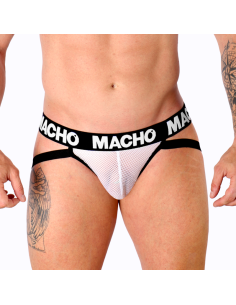 MACHO - MX26X1 JOCK GRID BLANC M 7 