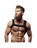 FETISH SUBMISSIVE ATTITUDE - NEOPRENE CHEST HARNESS FOR MEN SIZE L 4 