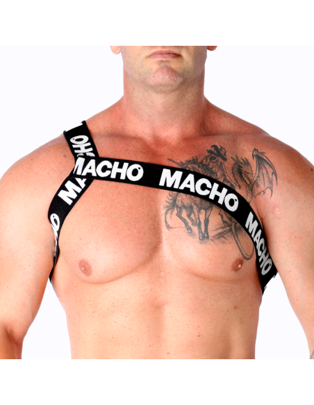 MACHO - ROMAN HARNESS WHITE L/XL 5 