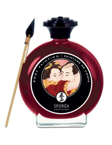 SHUNGA - STRAWBERRY AND CAVA BODY PAINTING 1 