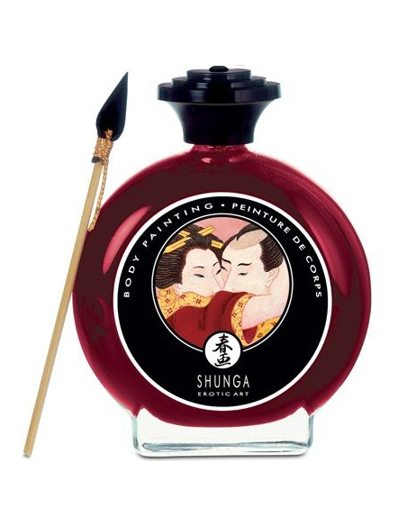 SHUNGA - BODY PAINTING CON FRAGOLA E CAVA 1 