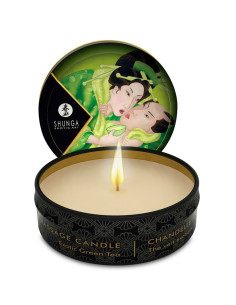 SHUNGA - MINI CARESSE À LA BOUGIE DE MASSAGE T VERT 30 ML 1 