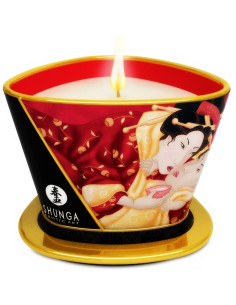 SHUNGA - MINI CARESS BY CANDELIGHT STRAWBERRIES AND CAVA MASSAGE CANDLE 170 ML 1 