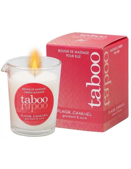 RUF - TABOO MASSAGE CANDLE FOR HER PLAISIR CHARNEL COCOA FLOWER AROMA 1 