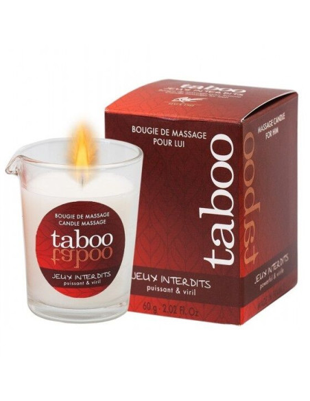 RUF - TABOO MASSAGE CANDLE FOR HIM JEUX INTERDITS WILD LICHEN AROMA 1 