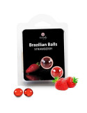 SECRETPLAY - 2 BRAZILIAN BALLS STRAWBERRY 1 