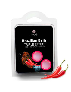 SECRETPLAY - SET 2 BRAZILIAN BALLS TRIPLE EFFECT 1 