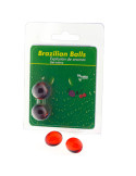 TALOKA - 2 BRAZILIAN BALLS STRAWBERRY & CHERRY INTIMATE GEL 1 