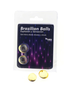 TALOKA - 2 BALLES BRÉSILIENNES VIBRANT & EFFET DE CHOC GEL EXCITANT 1 