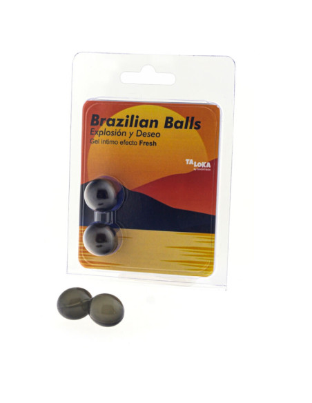 TALOKA - 2 BRAZILIAN BALLS FRESH EFFECT EXCITING GEL 1 