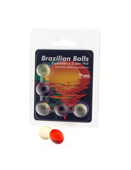 TALOKA - 5 BRAZILIAN BALLS SUPER HOT EFFECT EXCITING GEL 1 