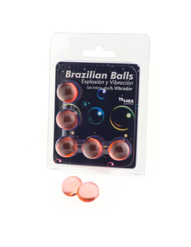 TALOKA - 5 BRAZILIAN BALLS VIBRATING EFFECT EXCITING GEL 1 