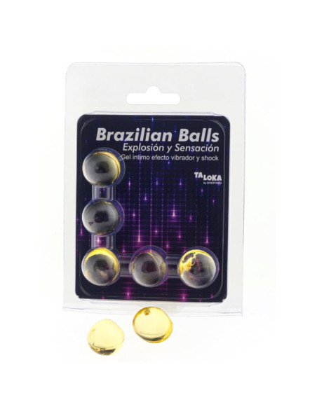 TALOKA - 5 BALLES BRÉSILIENNES VIBRANT & EFFET DE CHOC GEL EXCITANT 1 