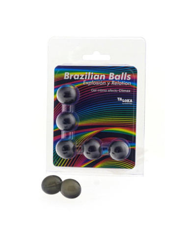 TALOKA - 5 BOULES BRÉSILIENNES GEL EXCITANT EFFET CLIMAX 1 