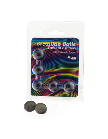 TALOKA - 5 BOULES BRÉSILIENNES GEL EXCITANT EFFET CLIMAX 1 