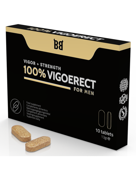 BLACK BULL - 100% VIGOERECT VIGEUR + FORCE POUR HOMME 10 COMPRIMES 3 