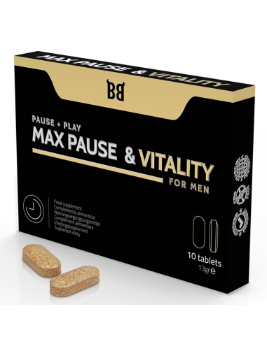 BLACK BULL - MAX PAUSE & VITALITY RETARDANT FOR MEN 10 CAPSULES 3 