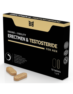 BLACK BULL - ERECTMEN & TESTOSTERIDE POWER AND TESTOSTERONE FOR MEN 10 CAPSULES 3 