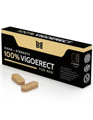 BLACK BULL - 100% VIGOERECT VIGORE + FORZA PER UOMINI 4 COMPRESSE 3 