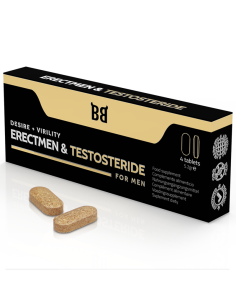 BLACK BULL - ERECTMEN & TESTOSTERIDE POWER AND TESTOSTERONE FOR MEN 4 CAPSULES 3 