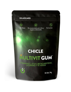 WUG GUM - MULTIVIT VITAMIN C, H, D, BETA-CAROTENE, LYCOPENE AND GREEN TEA 10 UNITS 2 