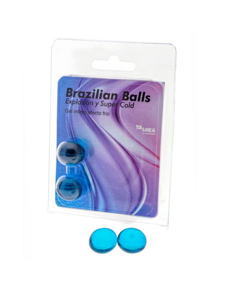 TALOKA - 2 BRAZILIAN BALLS COLD EFFECT EXCITING GEL 1 