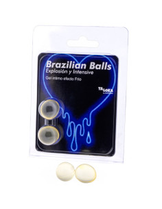 TALOKA - 2 BRAZILIAN BALLS COLD & VIBRATION EFFECT EXCITING GEL 1 