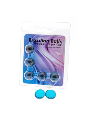 TALOKA - 5 BRAZILIAN BALLS COLD EFFECT EXCITING GEL 1 