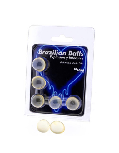 TALOKA - 5 BRAZILIAN BALLS COLD & VIBRATION EFFECT EXCITING GEL 1 