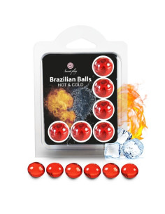 SECRETPLAY - SET 6 BRAZILIAN BALLS HOT AND COLD EFFECT 1 