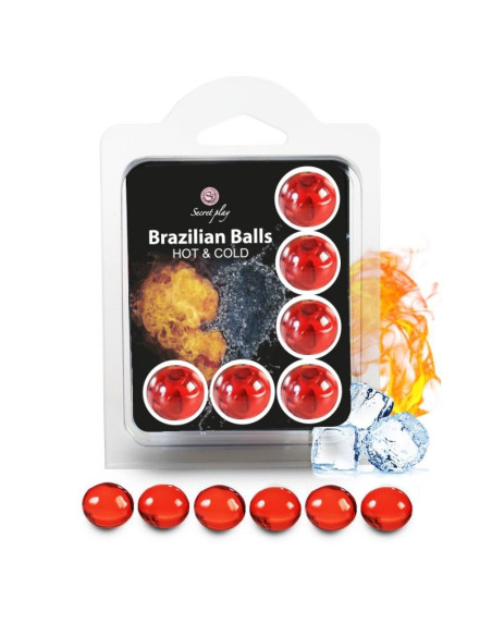 SECRETPLAY - SET 6 BRAZILIAN BALLS HOT AND COLD EFFECT 1 