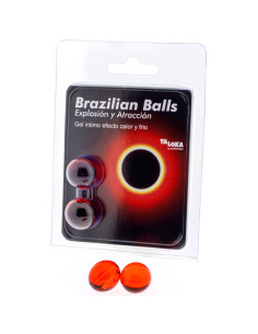 TALOKA - 2 BRAZILIAN BALLS HOT & COLD EFFECT EXCITING GEL 1 